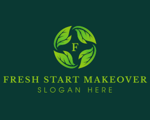 Herbal Leaves Planting logo design