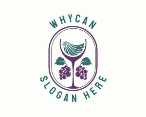 Grape Wine Farm Logo