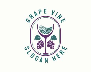 Grapes - Grape Wine Farm logo design