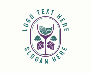 Brandy - Grape Wine Farm logo design