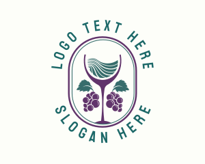 Farm - Grape Wine Farm logo design