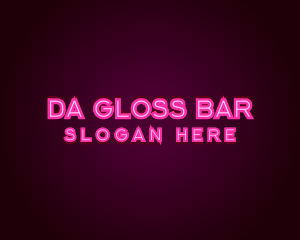 Neon Boutique Bar logo design