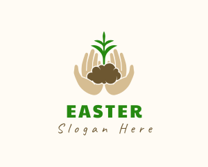 Hands Plant Soil Logo