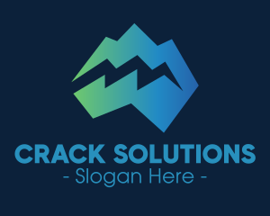 Modern Iceberg Crack logo design