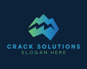 Modern Iceberg Crack logo design