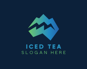 Modern Iceberg Crack logo design