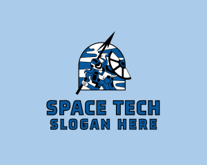 Lady Space Warrior logo design