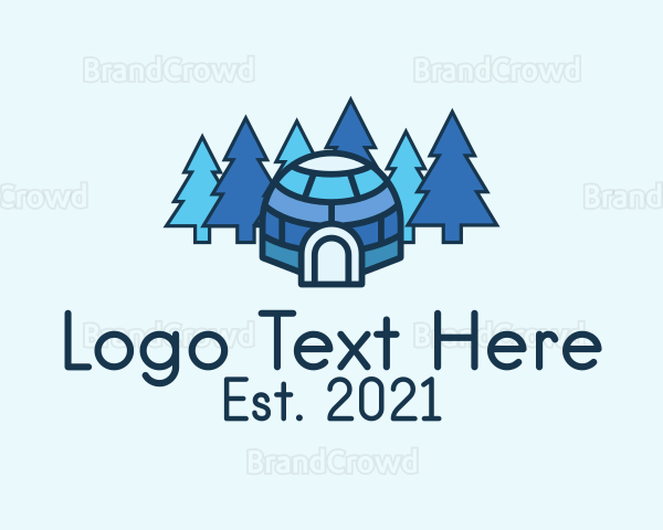 Blue Winter Igloo Logo