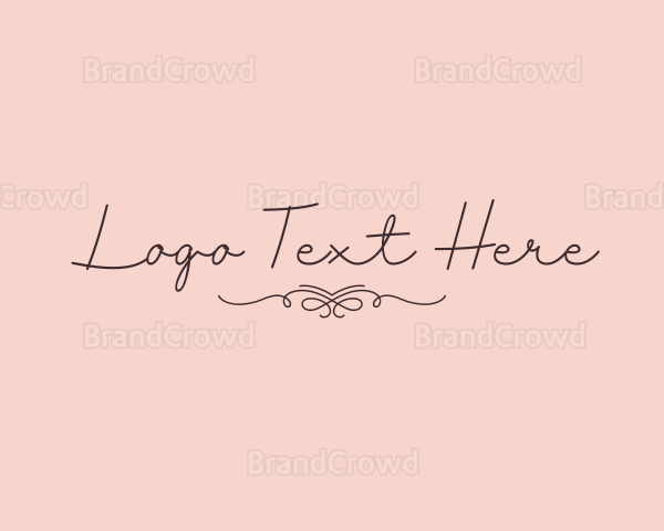 Elegant Feminine Script Logo