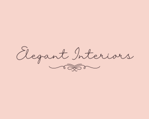 Elegant Feminine Script logo design