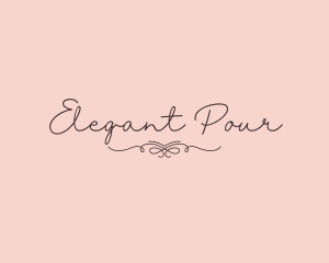 Elegant Feminine Script logo design