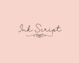 Elegant Feminine Script logo design