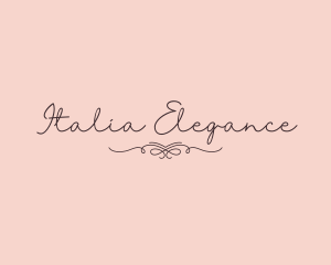 Elegant Feminine Script logo design