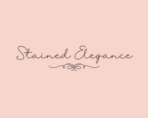 Elegant Feminine Script logo design