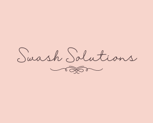 Swash - Elegant Feminine Script logo design