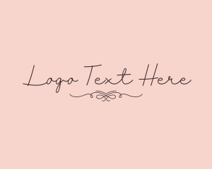 Swirls - Elegant Feminine Script logo design
