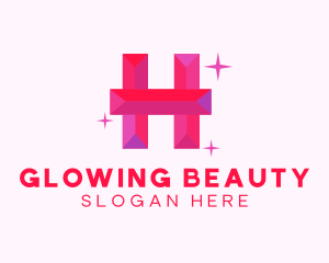 Shiny Gem Letter H Logo