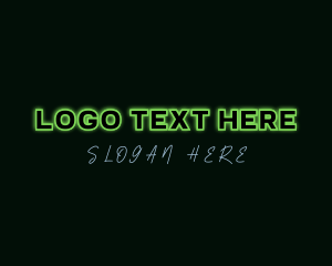 Futuristic Neon Company Logo