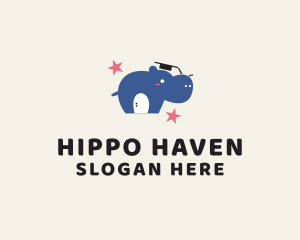 Hippo - Hippo Class Graduate logo design