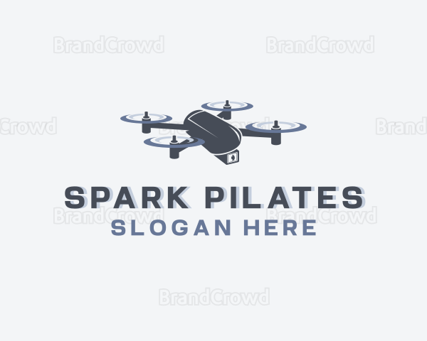 Aerial Drone Flying Logo