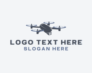 Videography - Aerial Drone Flying logo design