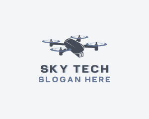 Drone - Aerial Drone Flying logo design