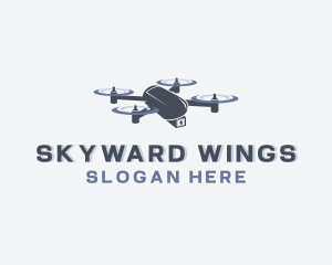 Flying - Aerial Drone Flying logo design