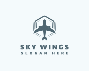 Aviation Travel Airplane logo design