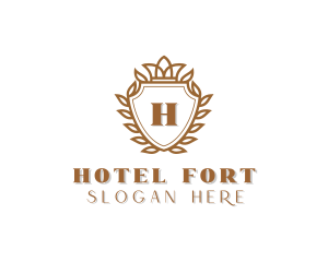 Crown Royal Hotel logo design