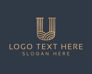 Premium - Elegant Boutique Letter U logo design