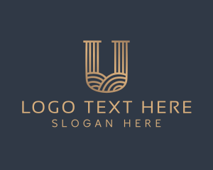 Boutique - Elegant Boutique Letter U logo design