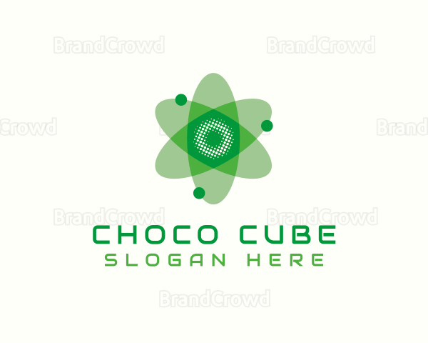Biotech Atom Flower Logo