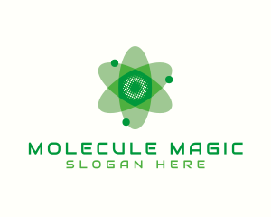 Molecule - Biotech Atom Flower logo design