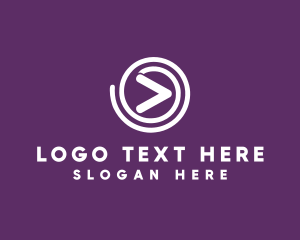 Editor - Media Play Button logo design