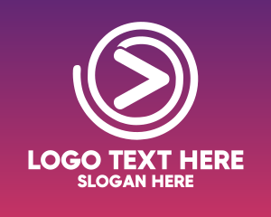 Stream - Media Streaming Play Button logo design