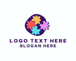 Knowledge - Learning Puzzle Game logo design