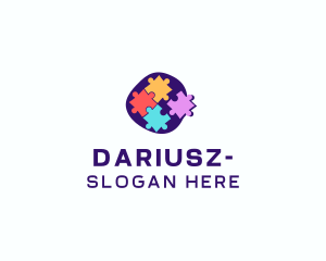 Jigsaw - Learning Puzzle Game logo design