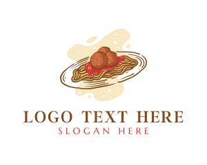 Delicious - Italian Spaghetti Meatballs logo design