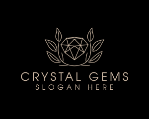 Crystal Leaf Boutique logo design