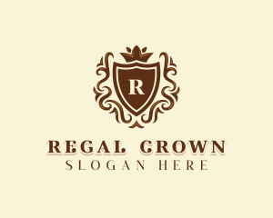 Regal Shield Monarchy logo design