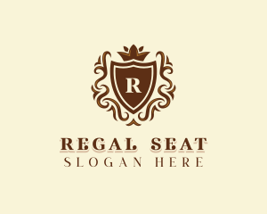 Regal Shield Monarchy logo design