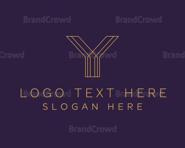 Golden Stylish Boutique Logo