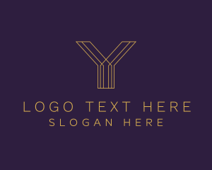 Golden Stylish Boutique logo design