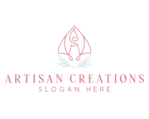 Artisanal Decor Candle logo design