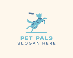 Dog Pet Frisbee logo design