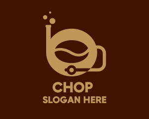 Cafe - Coffee Bean Snorkel logo design