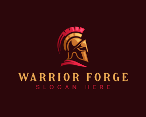 Warrior Spartan Knight logo design