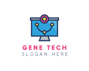 Medical Diagnostic Monitor logo design