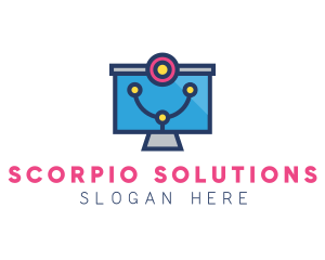 Medical Diagnostic Monitor logo design