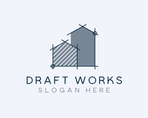 Draft - House Construction Architecture logo design